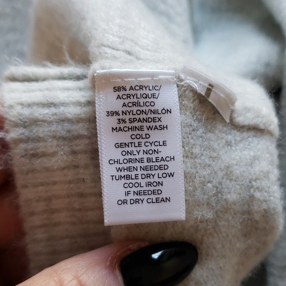 Crew Neck Gray Heathered Knit Sweater Long Sleeve Casual Comfy Everyday - Picture 7 of 10